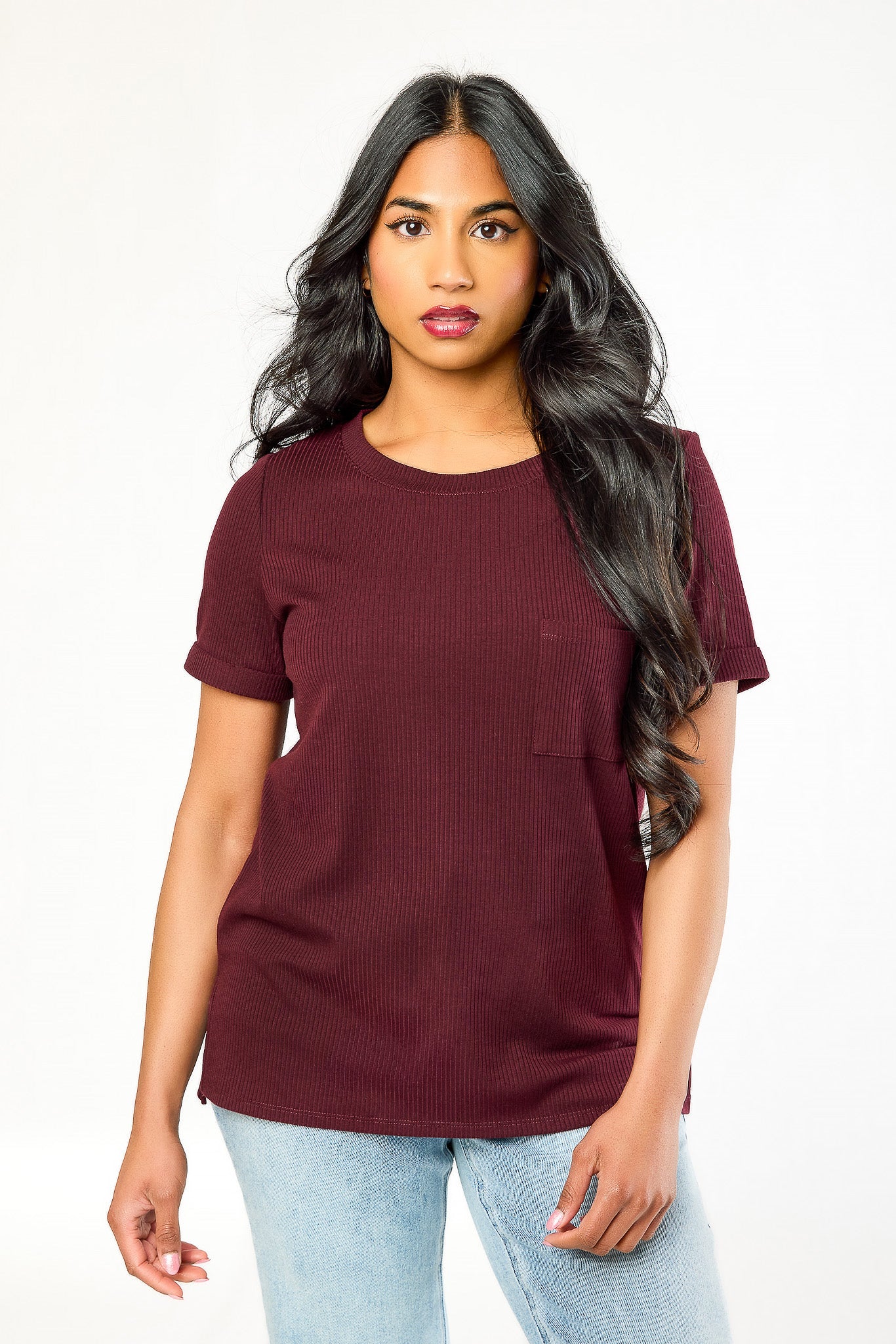 Rib Crew Pocket Tee