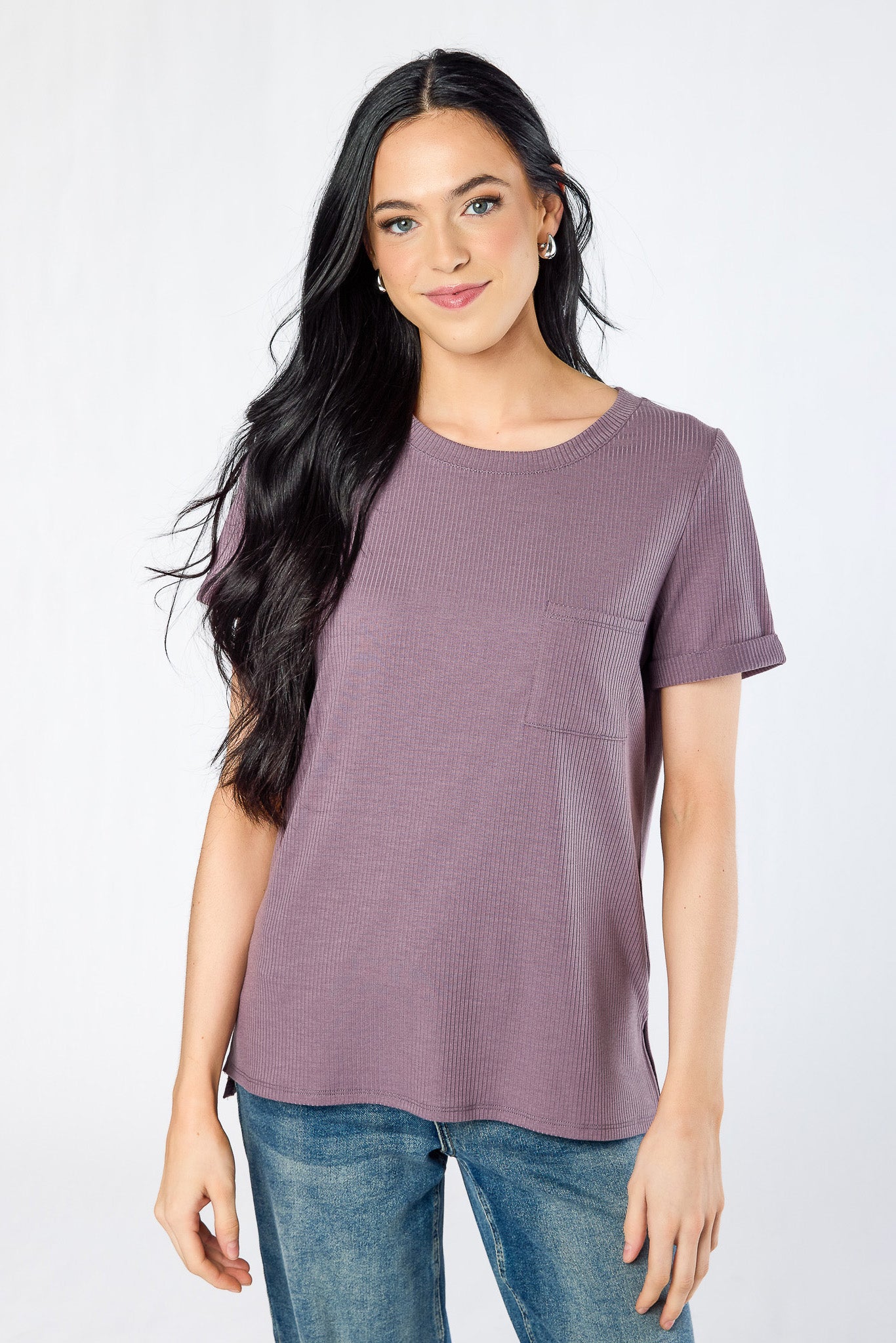 Rib Crew Pocket Tee
