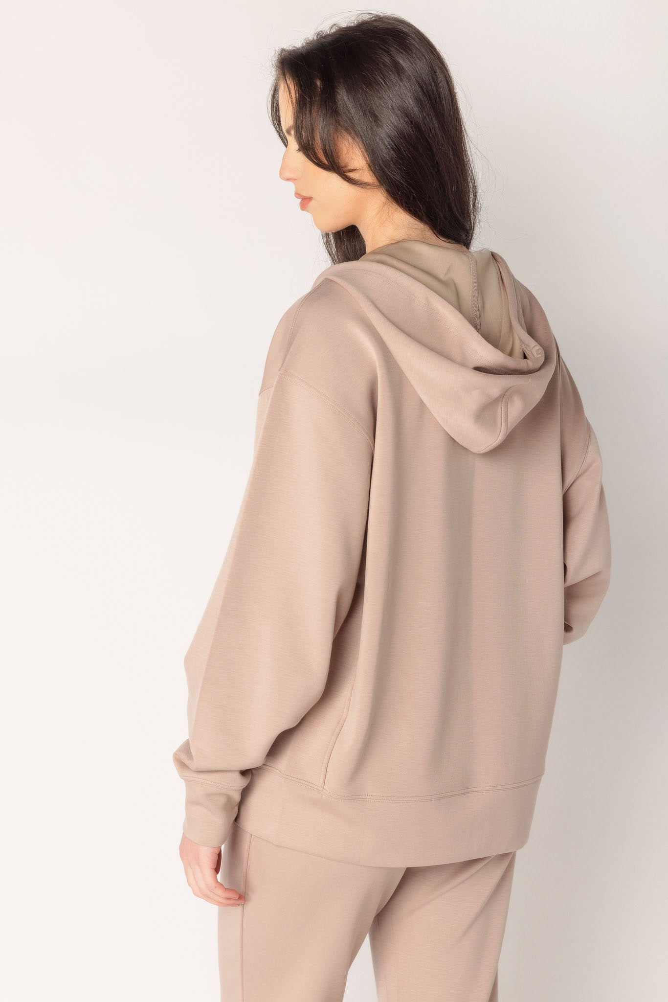 Scuba Oversized Zip Up Hoodie