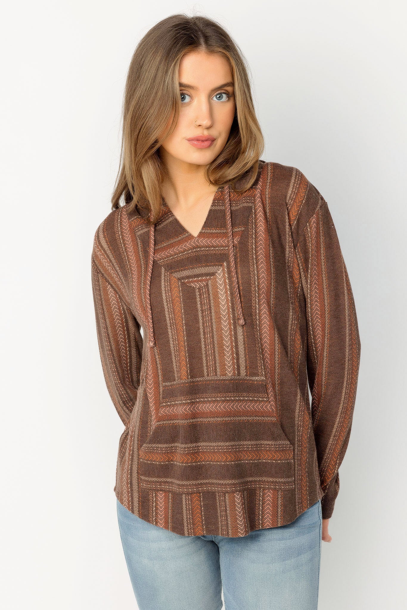 Wallflower Dakota Hoodie in Serengeti Baja Print