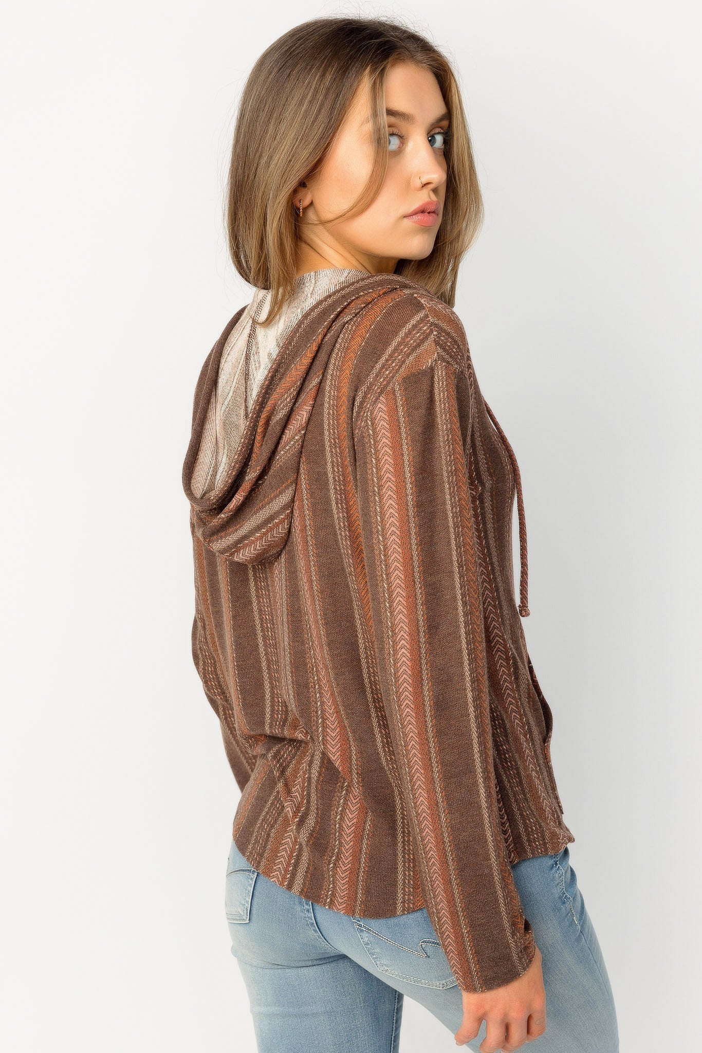 Wallflower Dakota Hoodie in Serengeti Baja Print