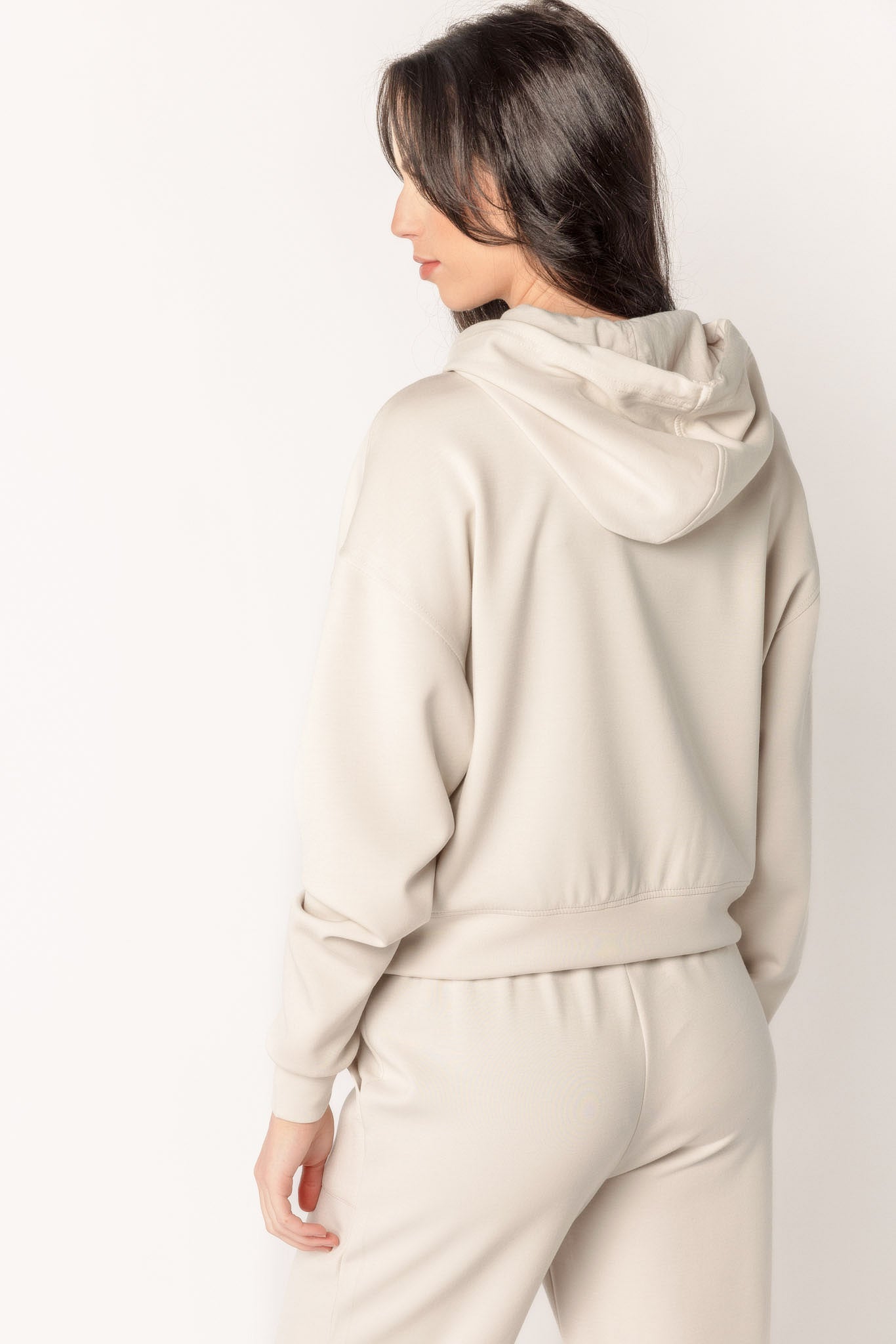 Modal Scuba Cropped Hoodie