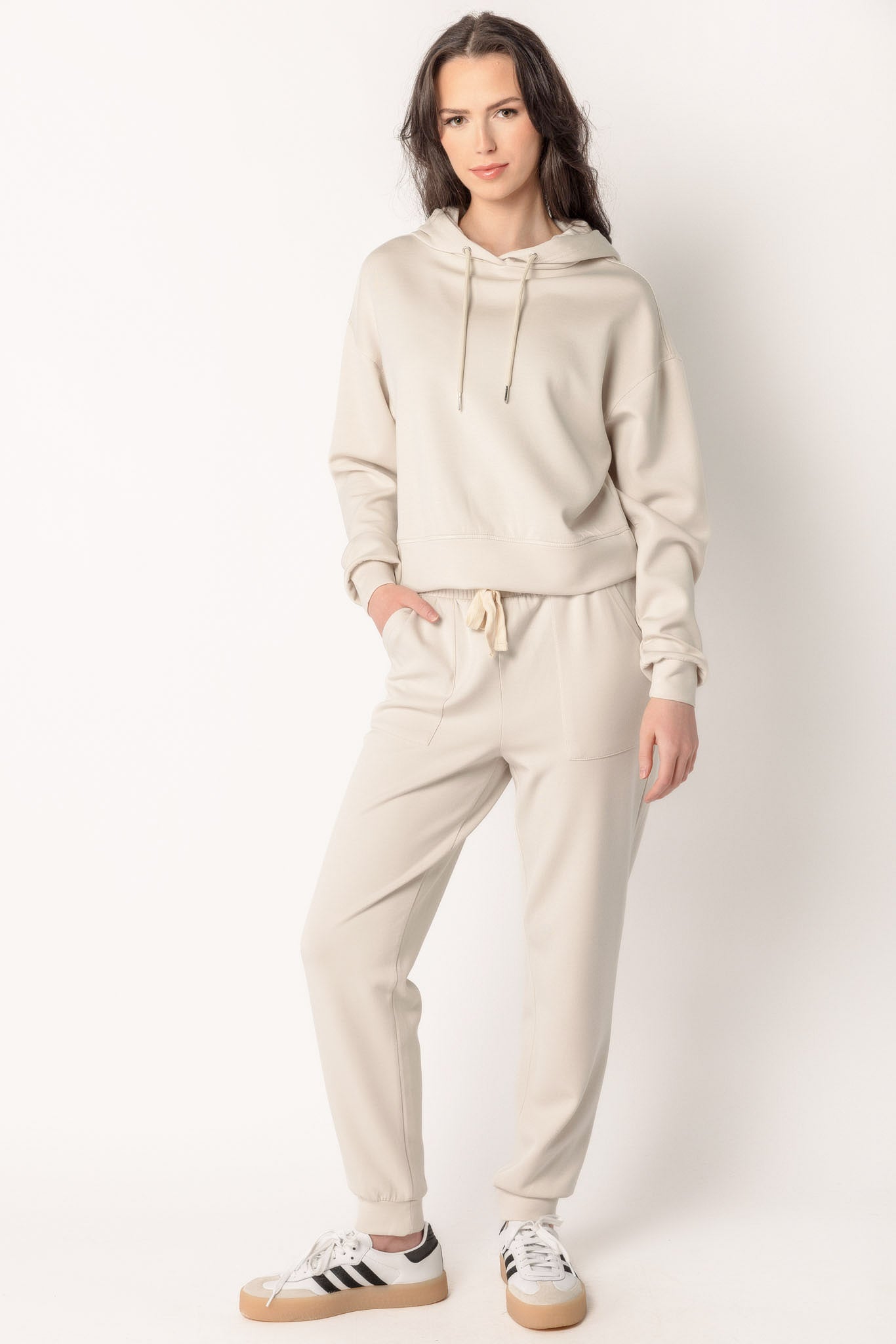 Modal Scuba Cropped Hoodie