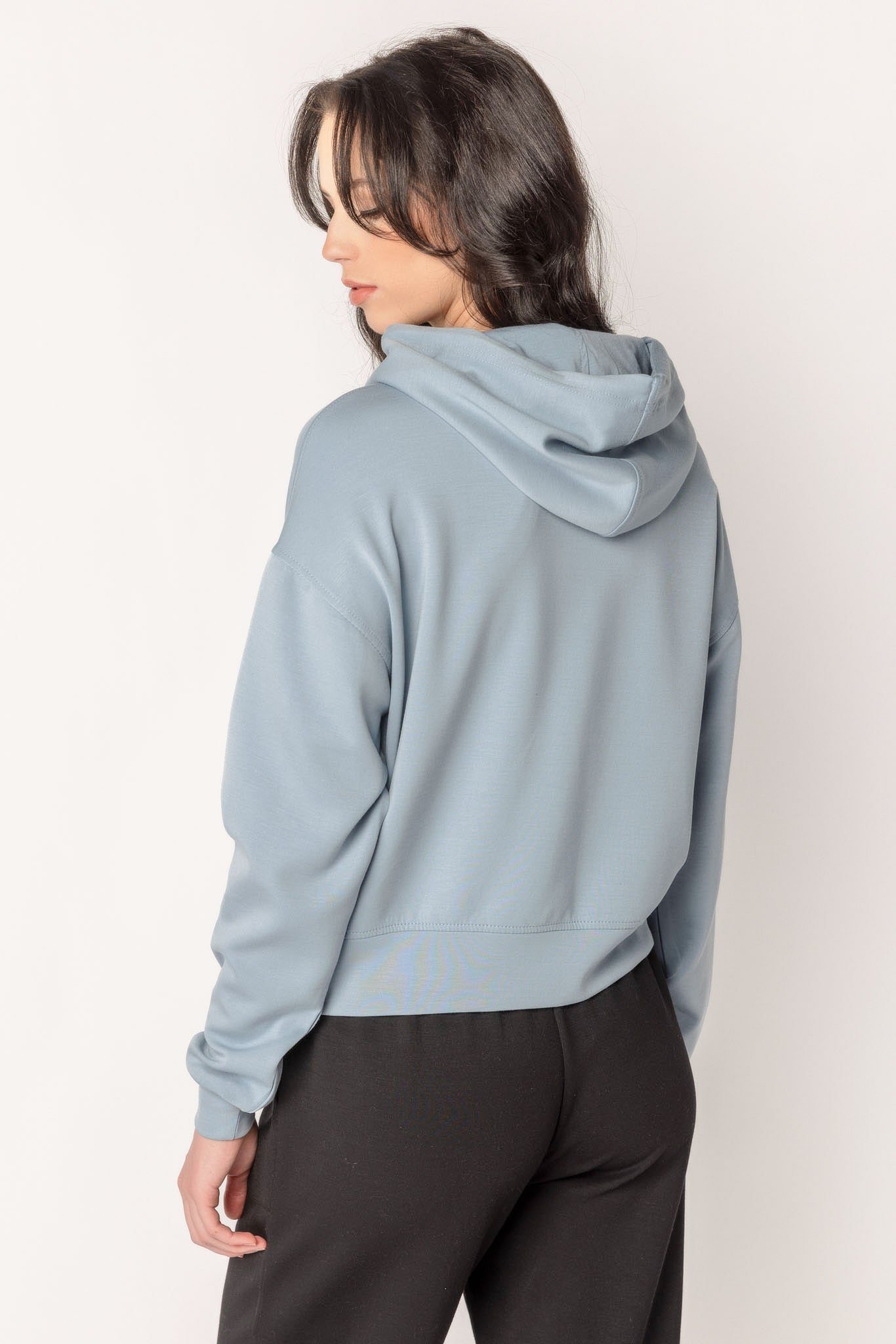 Modal Scuba Cropped Hoodie