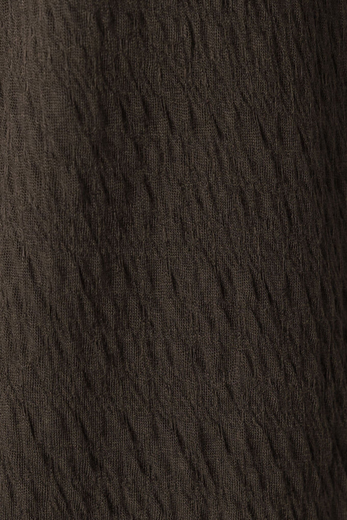 Textured Knit Tee with Knotted Hem