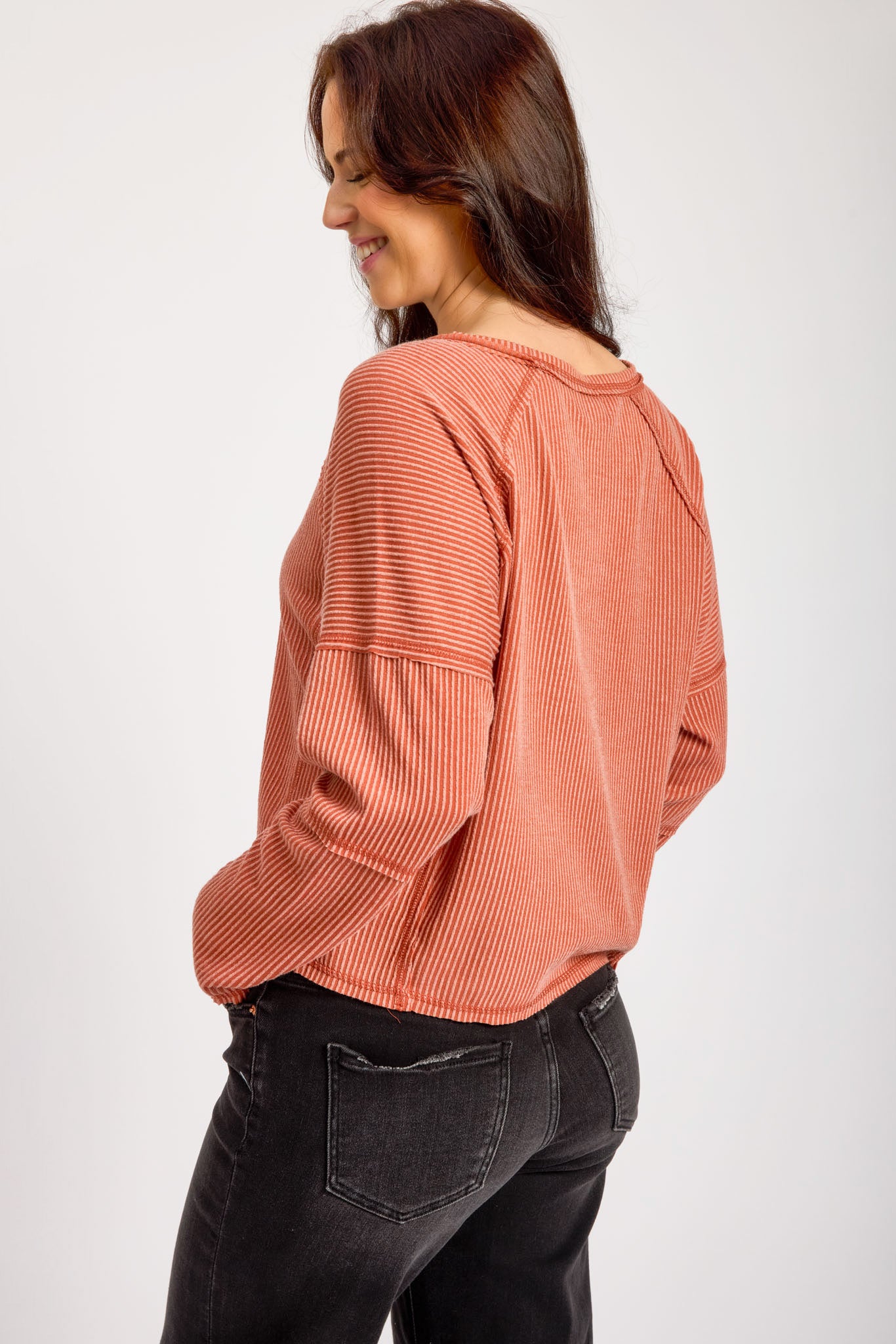 Cozy Ribbed Long-Sleeve Top