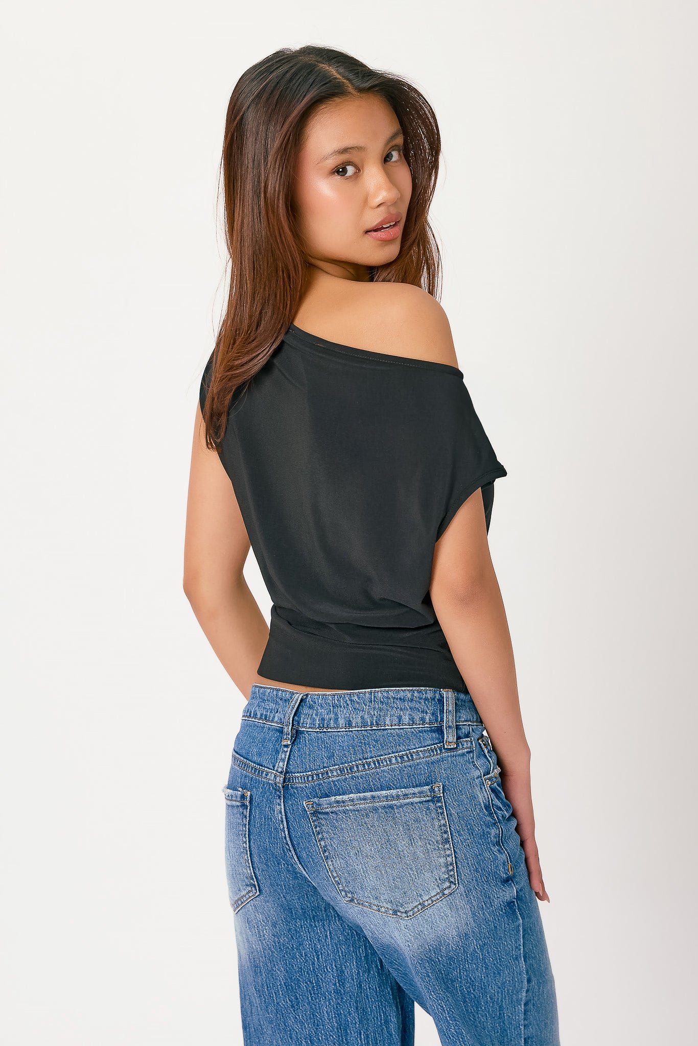 Off-The-Shoulder Banded Top
