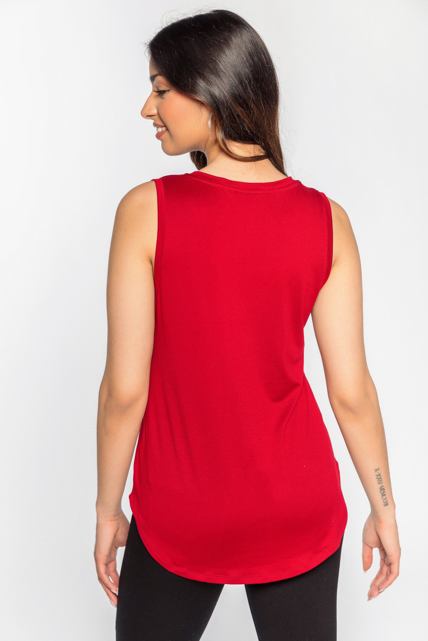 Brushed Sleeveless V-Neck