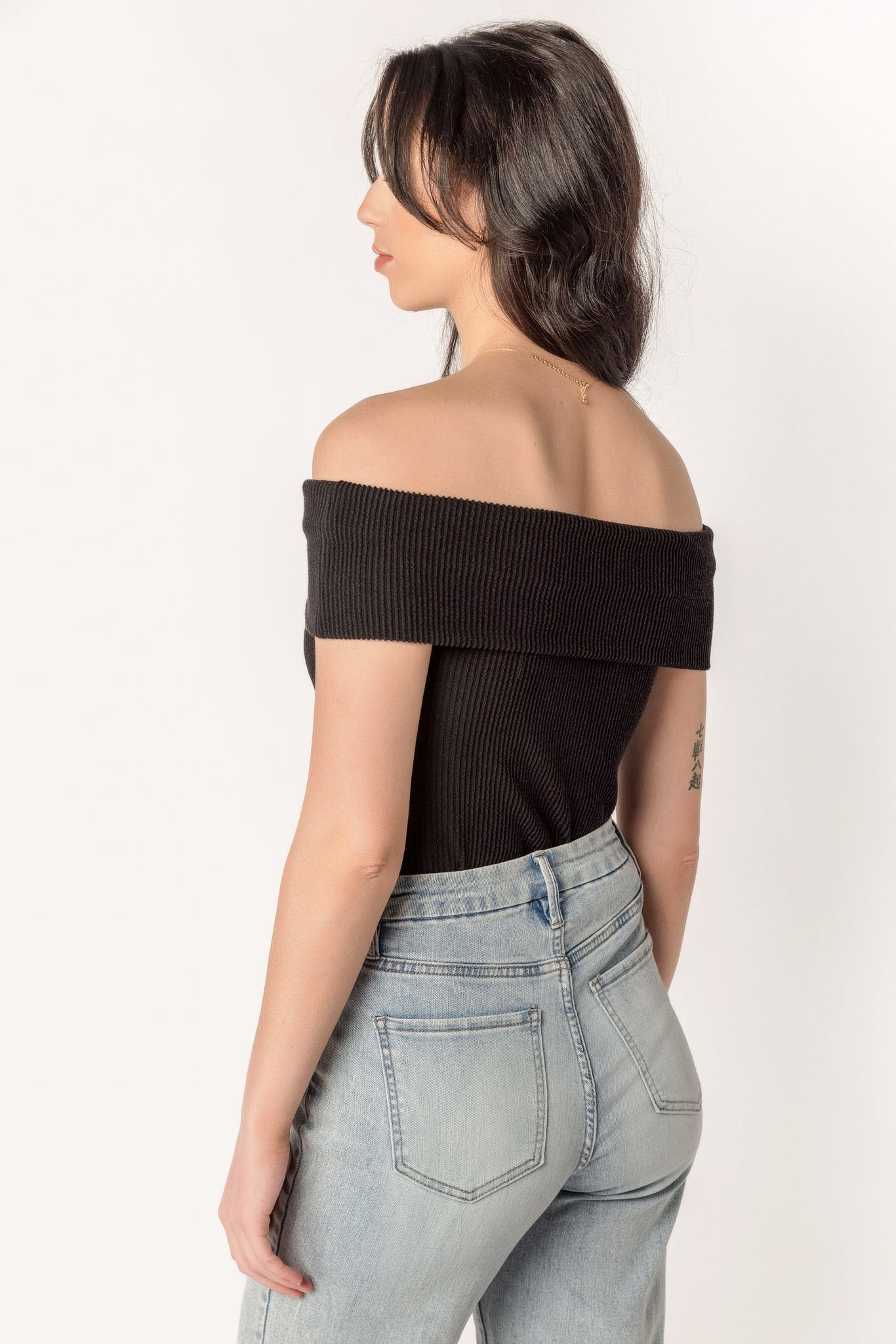 Urban Ribbed Off-the-Shoulder Top
