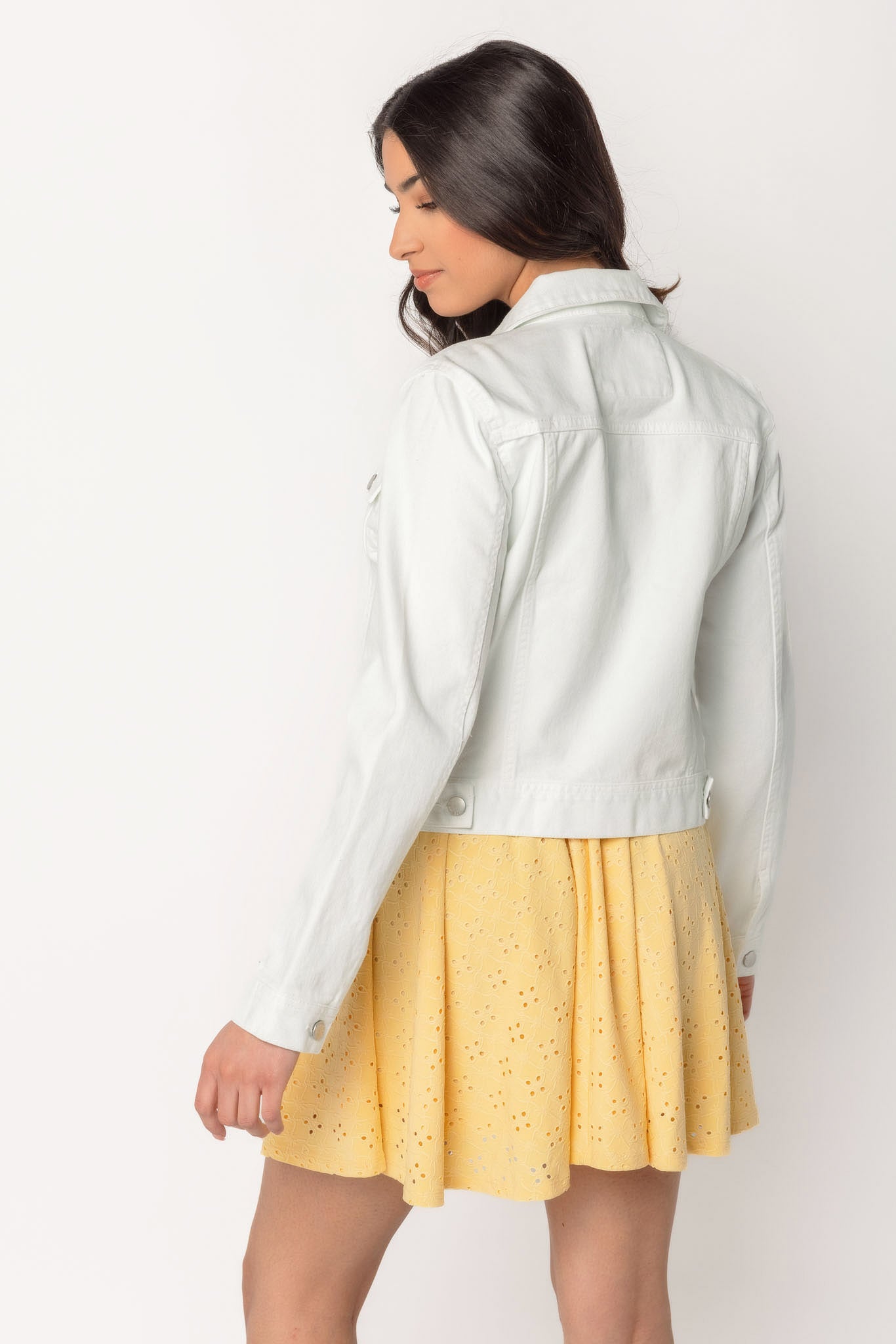 Ashley White Denim Jacket