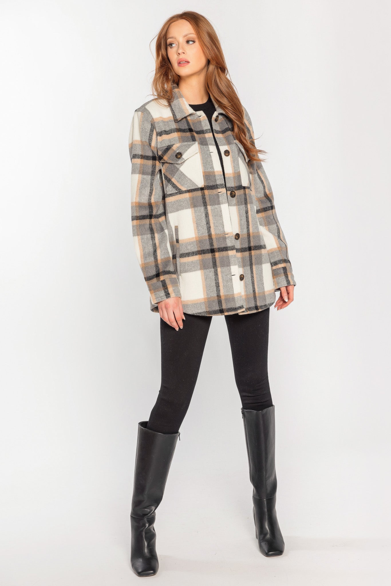 Opal Plaid Shacket