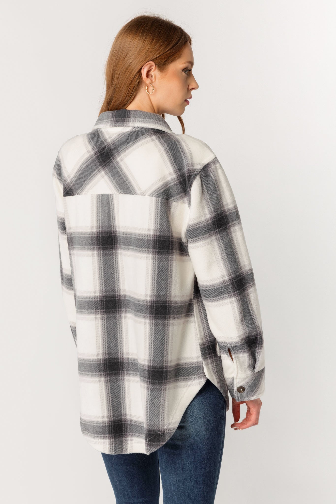 Plaid Polar Fleece Shacket
