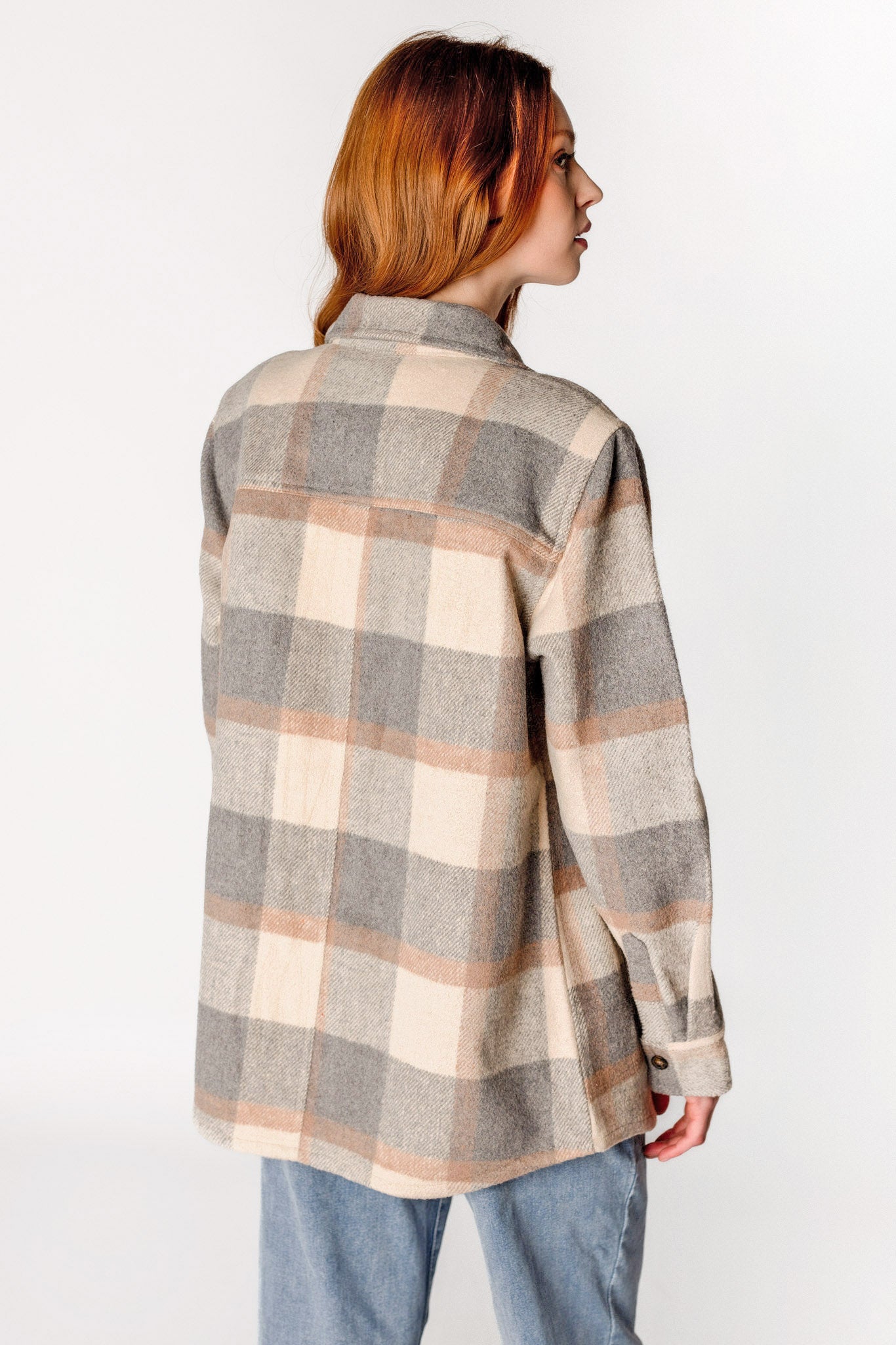 Solana Brushed Plaid Shacket