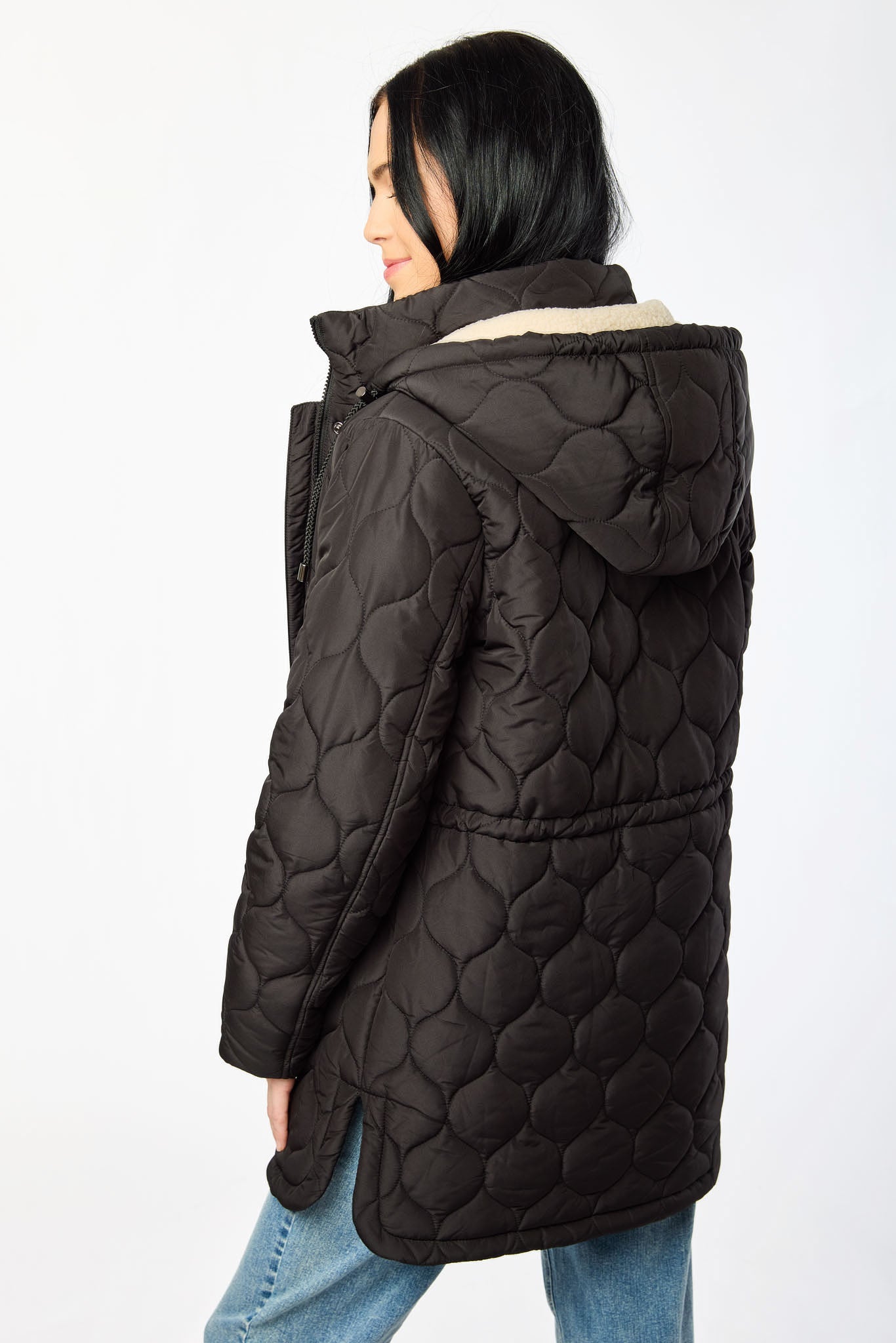 Wave Quilted Sherpa Anorak
