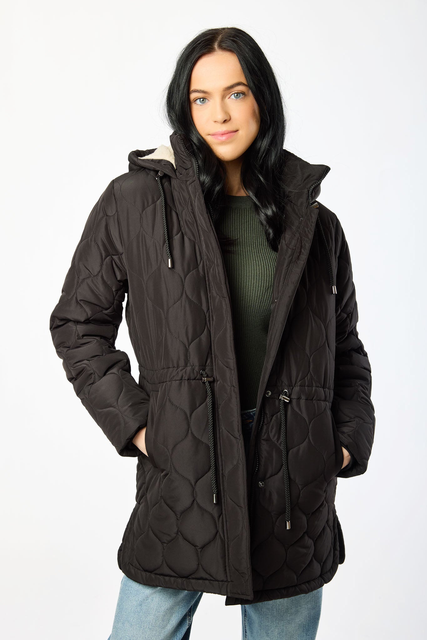 Wave Quilted Sherpa Anorak