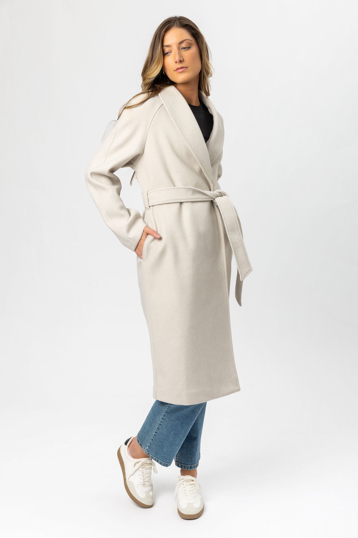 Tie-Belt Coat