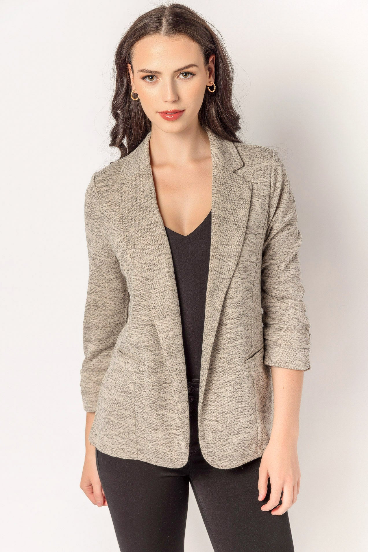 Space Dye Knit Blazer