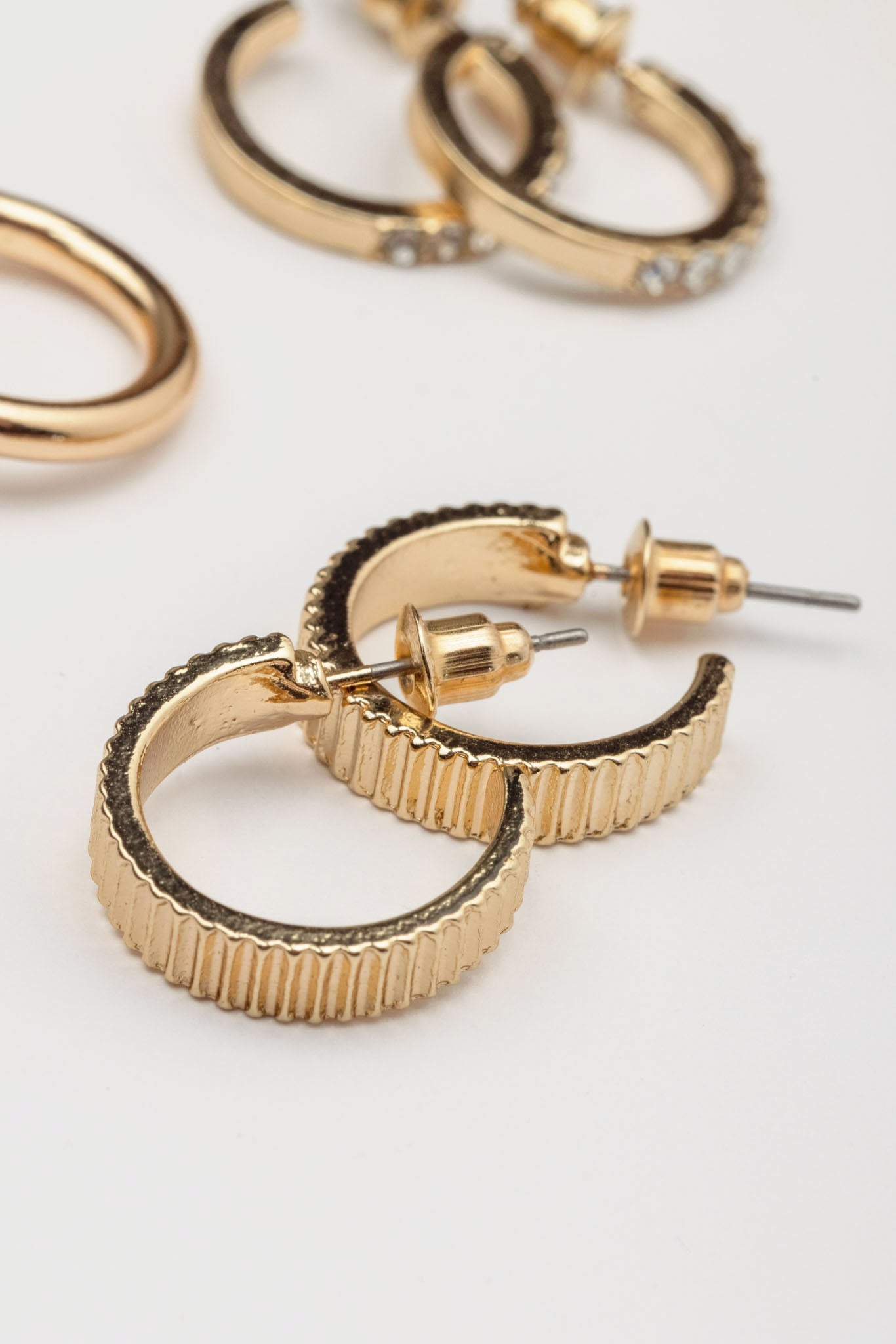 6 Set of Huggie Earrings