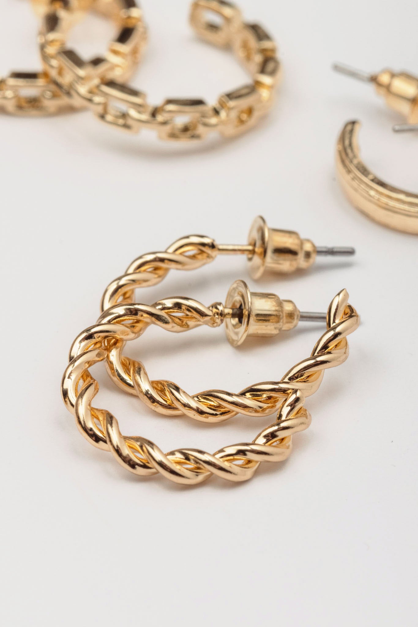 6 Set of Huggie Earrings