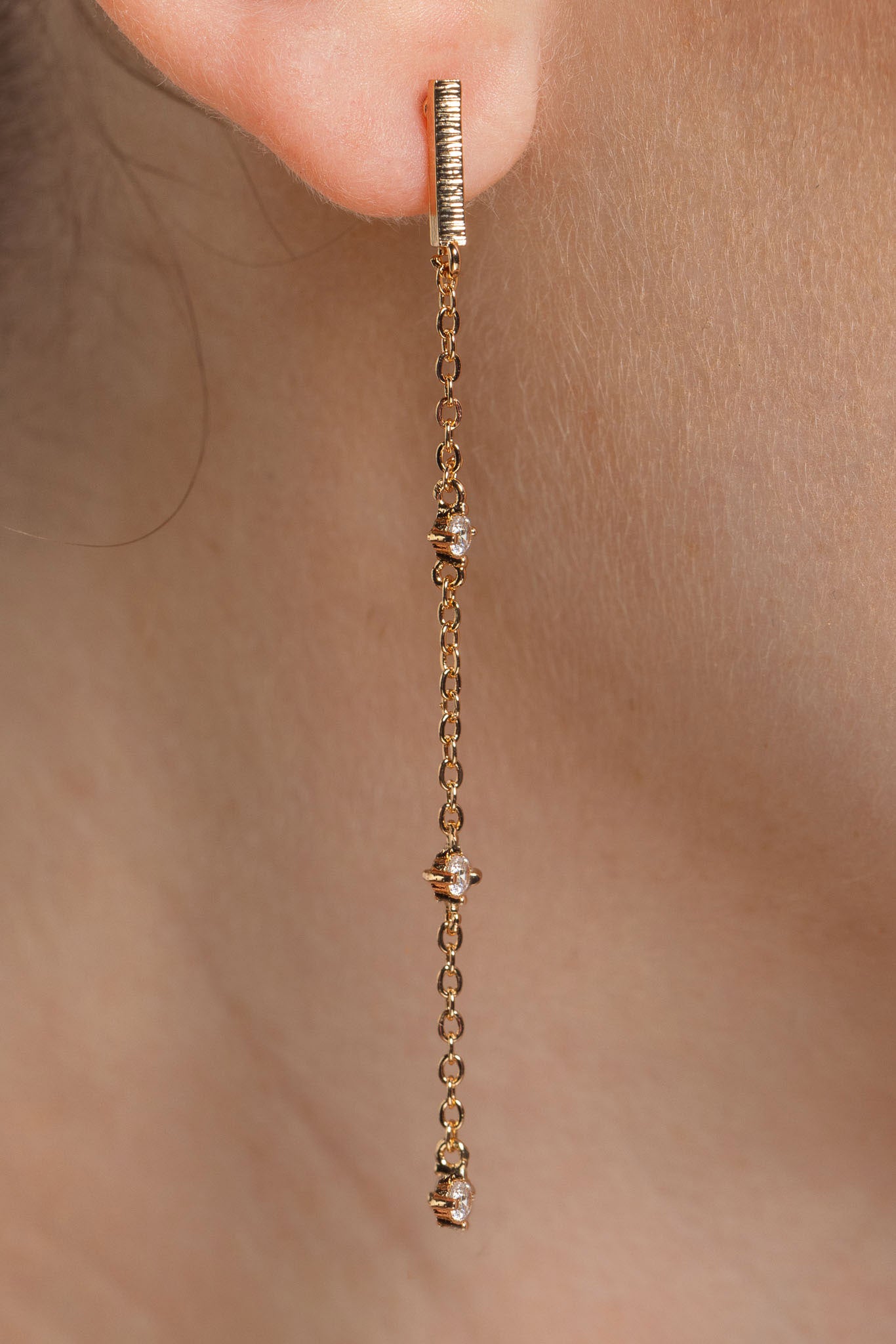 Rhinestone Drop Earrings