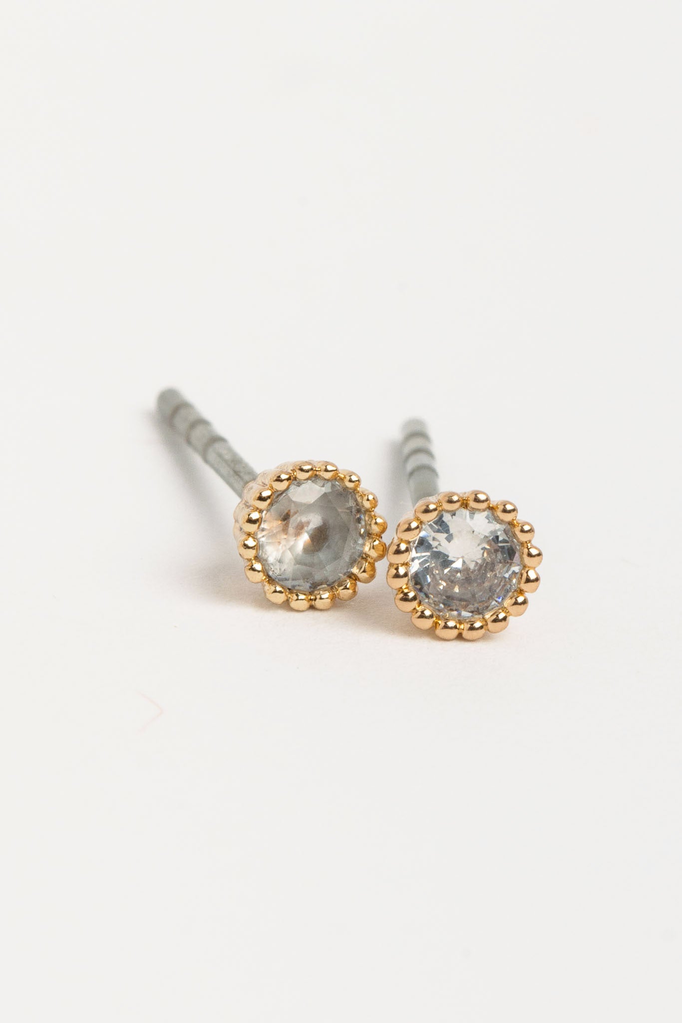 Clover and Rhinestone Stud Earring Set