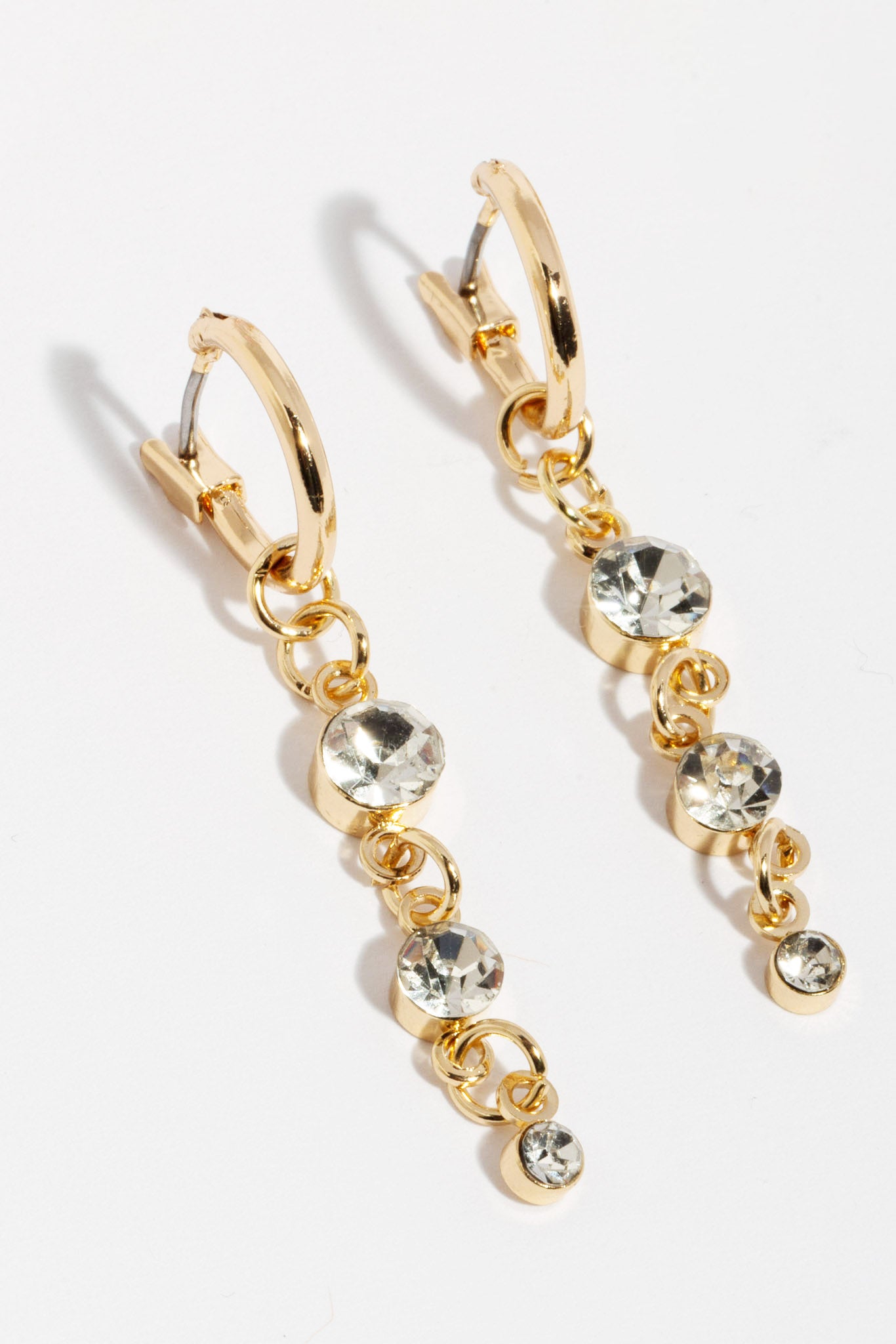Bow, Heart and Rhinestone Mini Hoop Earring Set