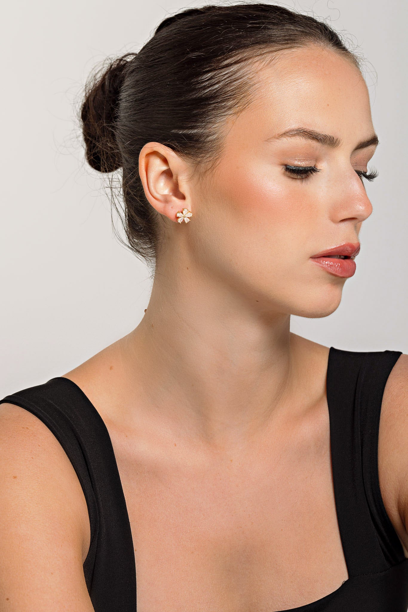 Crystal Flower Earrings