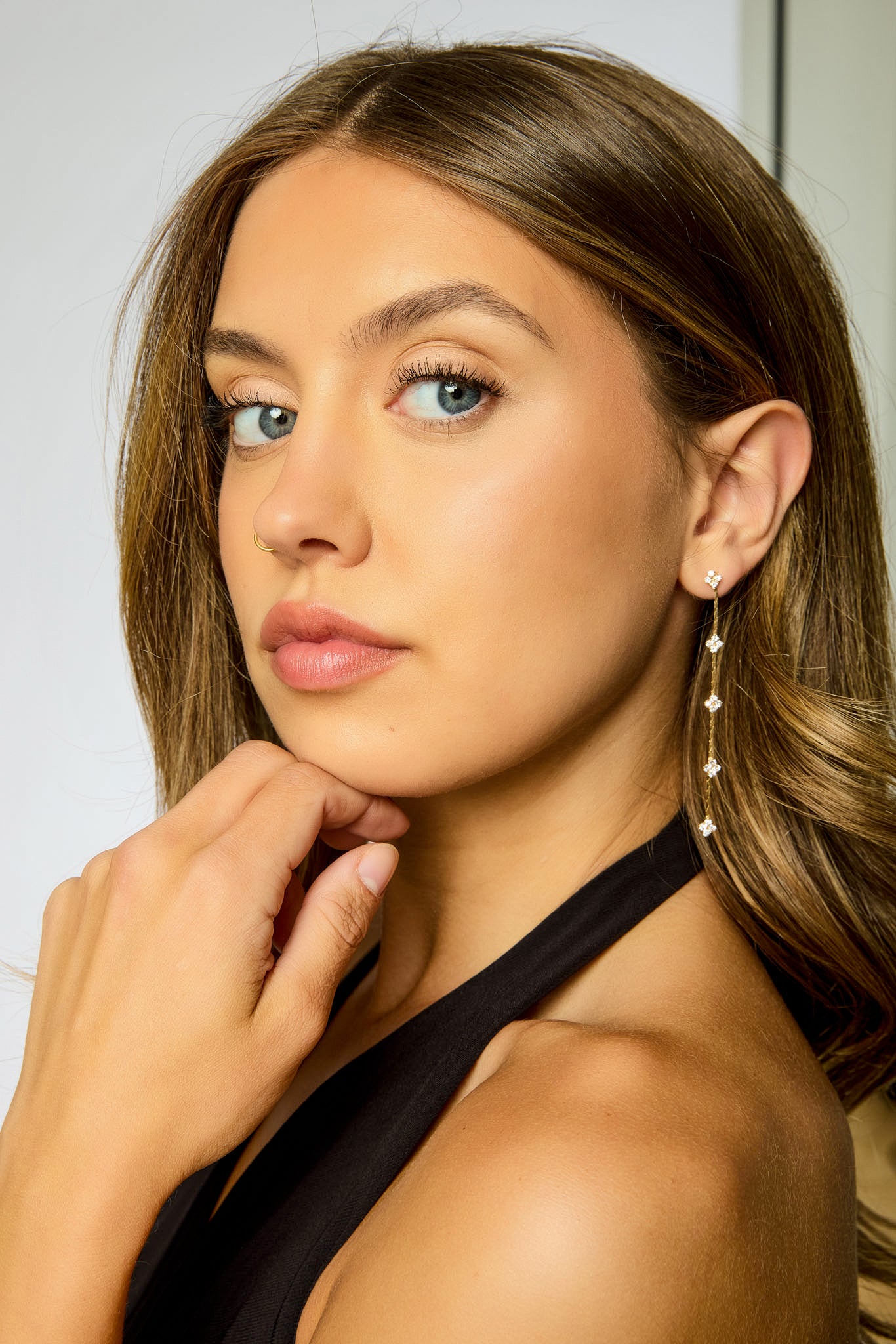 Rhinestone Drop Earrings