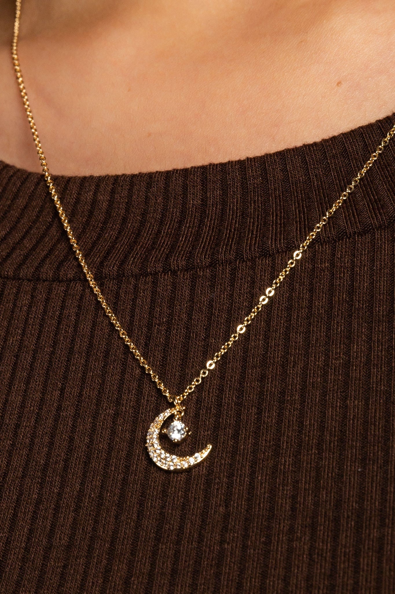 Necklace with Moon Pendant