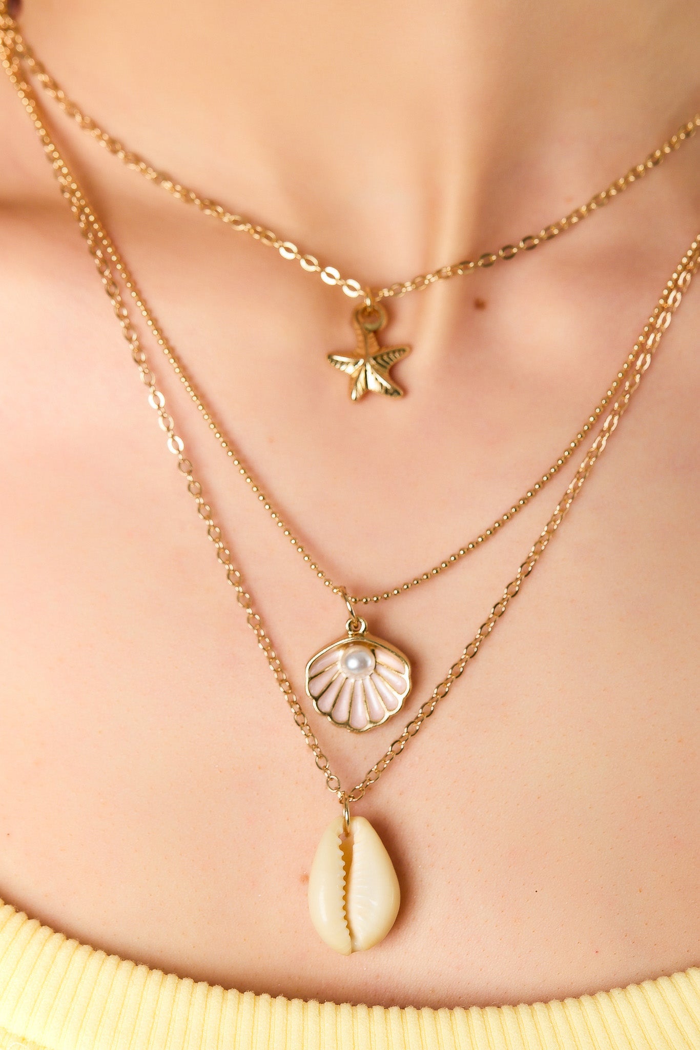 Seashell Strand Necklace Set