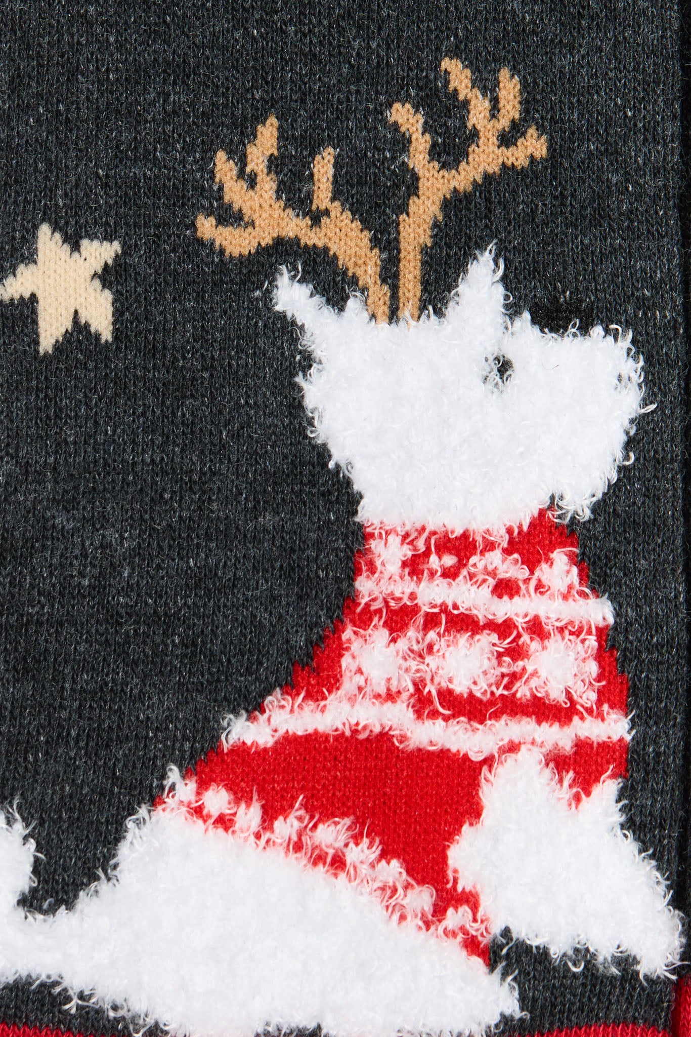 Holiday Fuzzy Scottie Dogs with Stars Socks