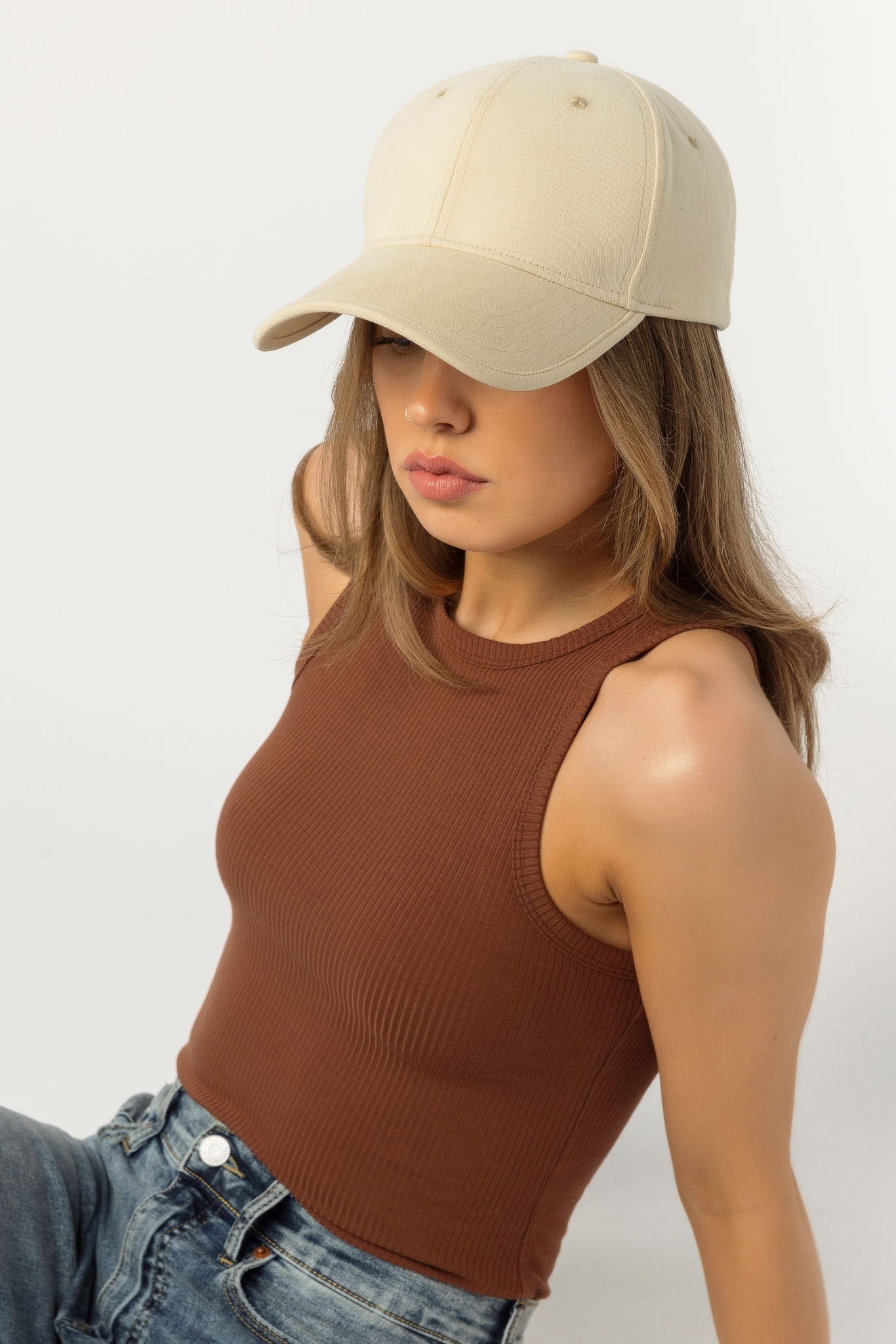 Cotton Brushed Twill Baseball Cap