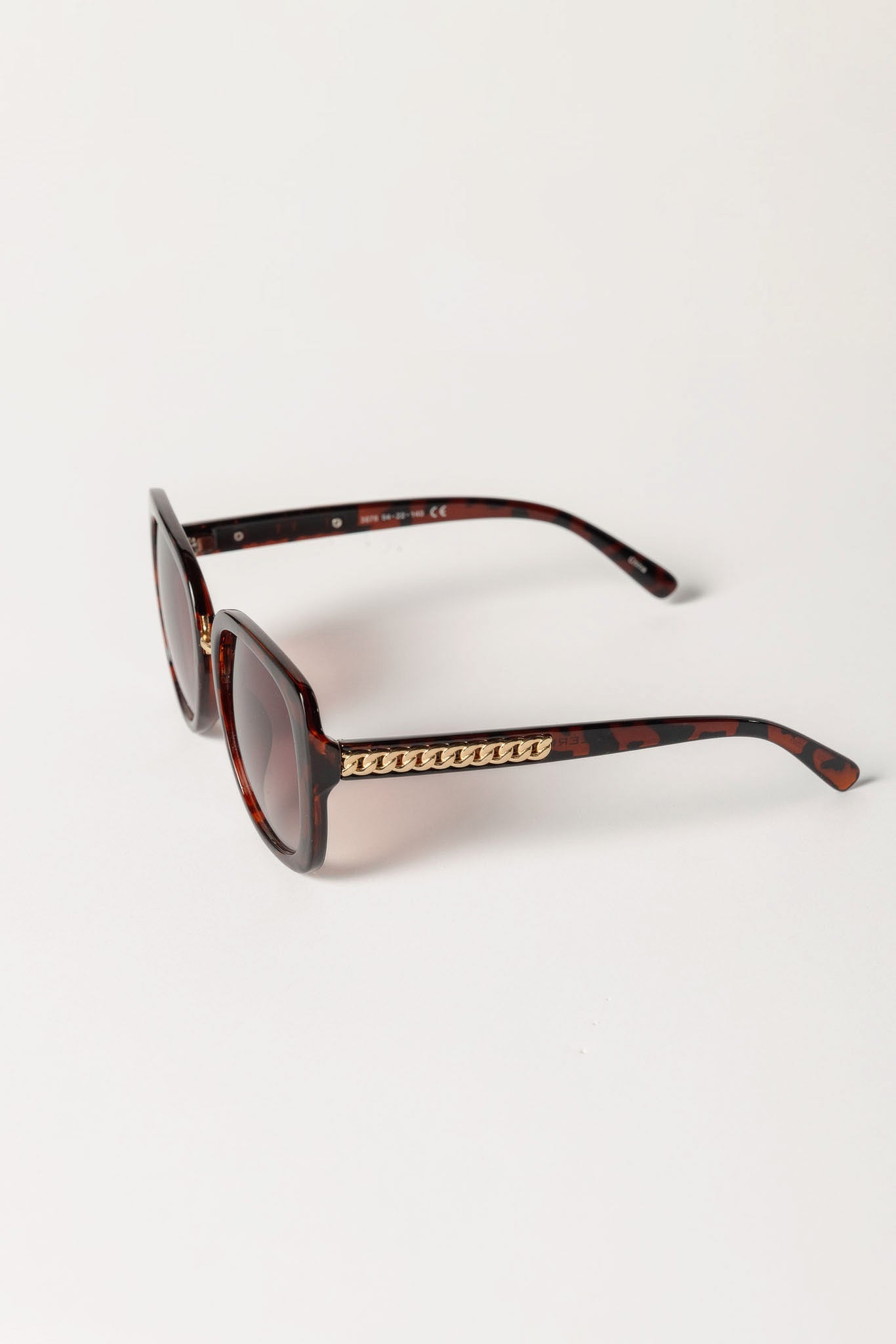 Large Square Sunglasses with Metal Bridge