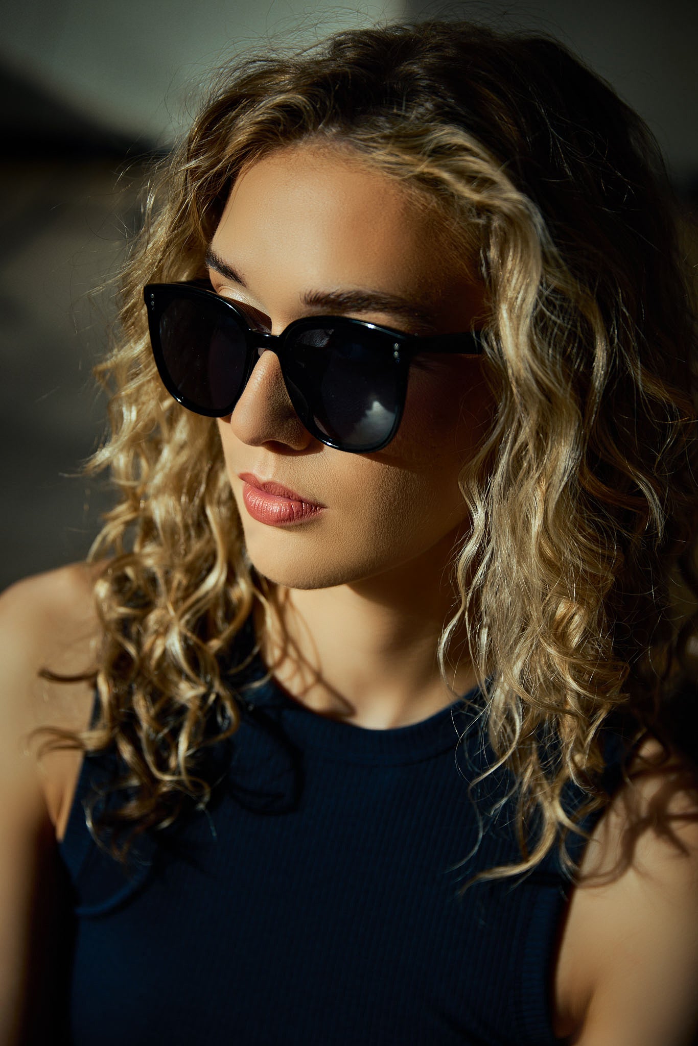 Cat-Eye Square Sunglasses