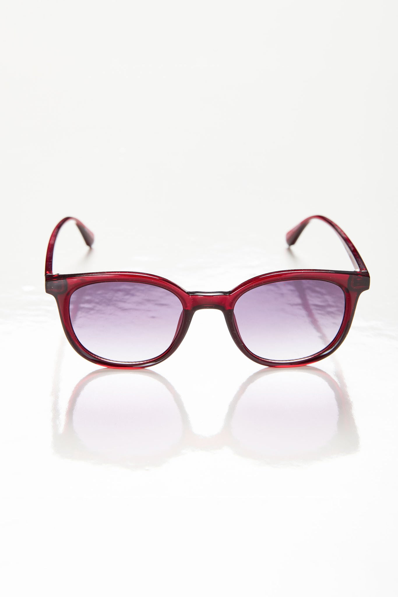 Burgundy Classic Pantos Sunglasses